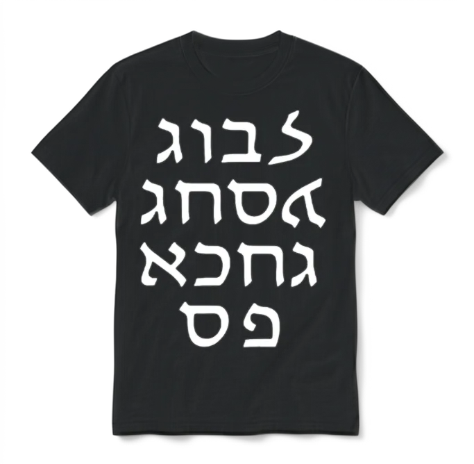 Go F Yourself Hebrew Lett Unisex T-Shirt - Black – 2