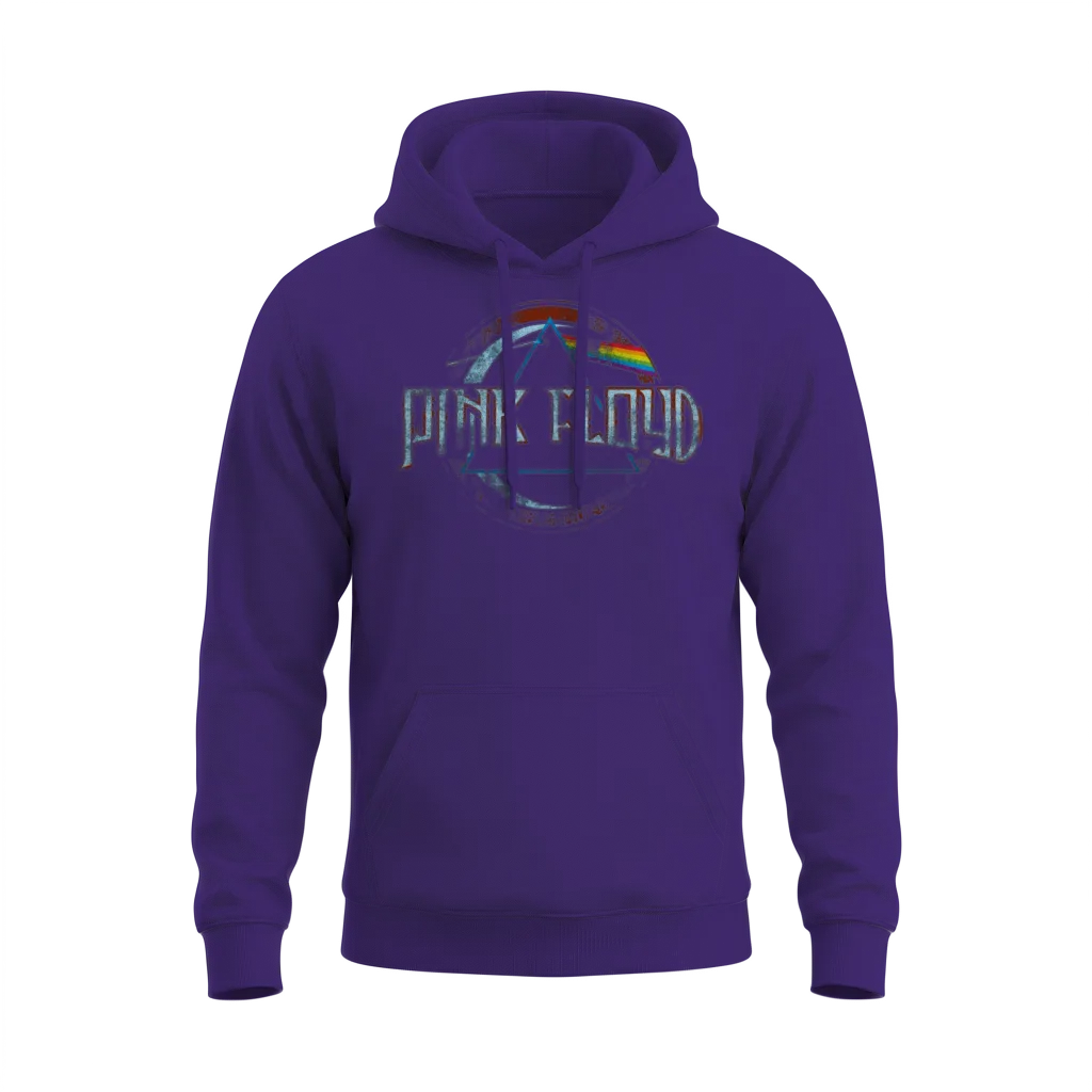Pink Floyd Prism Logo Unisex Hoodie - Purple