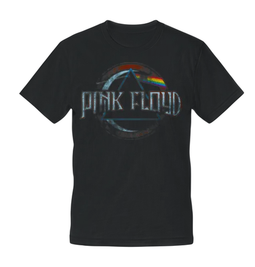 Pink Floyd Prism Logo Unisex T-Shirt - Black