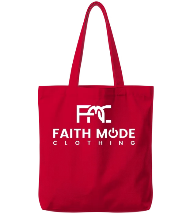 F.M.C.- Faith Mode Clothing Tote Bags - Red